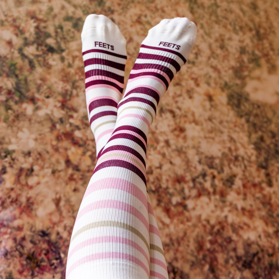 FlowFiber® Compression Socks - Multi-Stripe