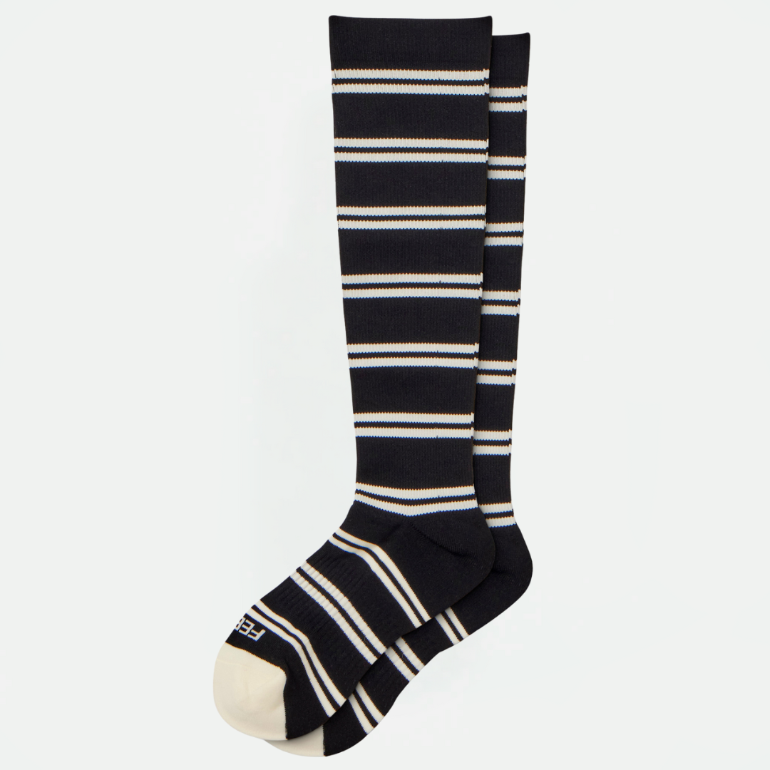 Compression Sock Black White